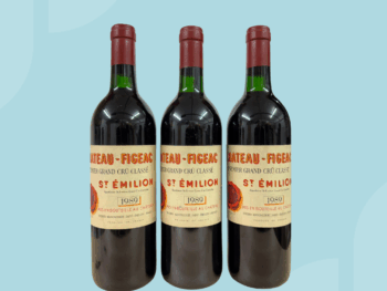 3x bottles Chateau Figeac 1989