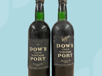 2x bottles Vintage Port Dow's 1966