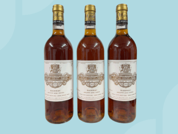 3x bottles Chateau Coutet Sauternes-Barsac 1989