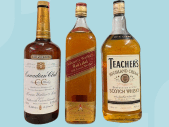 3x bottles of whisky Litre size