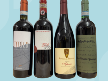 4x bottles of Italian red wine 