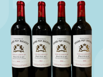 4x bottles Chateau Grand Puy Ducasse 2016
